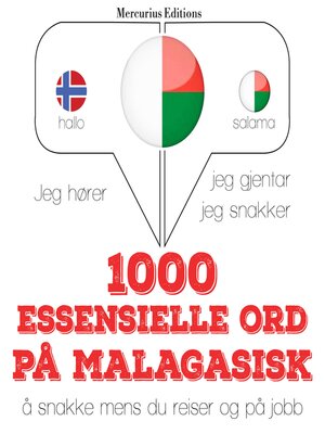 cover image of 1000 essensielle ord på Malagasisk